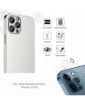 Film Caméra iPhone 12 Pro Max Protection en Verre Trempé Ultra