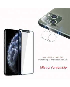 Film iphone 11 pro max verre trempé premium haute qualité 9h jaym -  transparent JMTGHIAP026 - Conforama