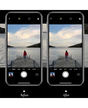 Film en verre trempe Anti-Choc pour Camera Arrière iPhone 11